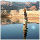 Steinskulptur Spiegelung